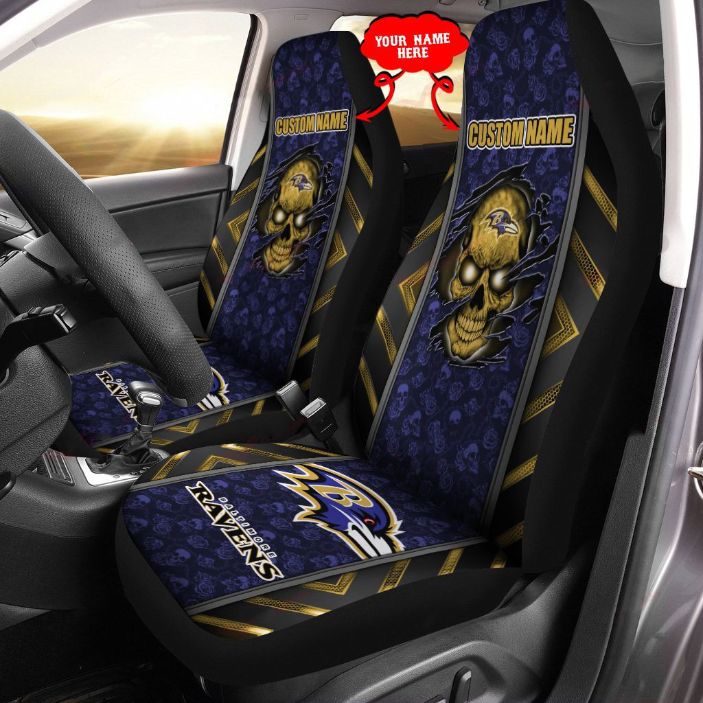 Baltimore Ravens Personalized Car Seat Covers 