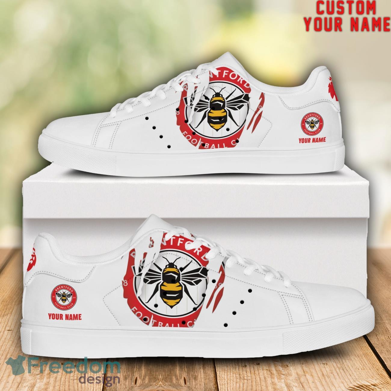 Brentford EPL Low-Top-Schuhe mit individuellem Namen, einzigartiges Geschenk für Mann und Frau