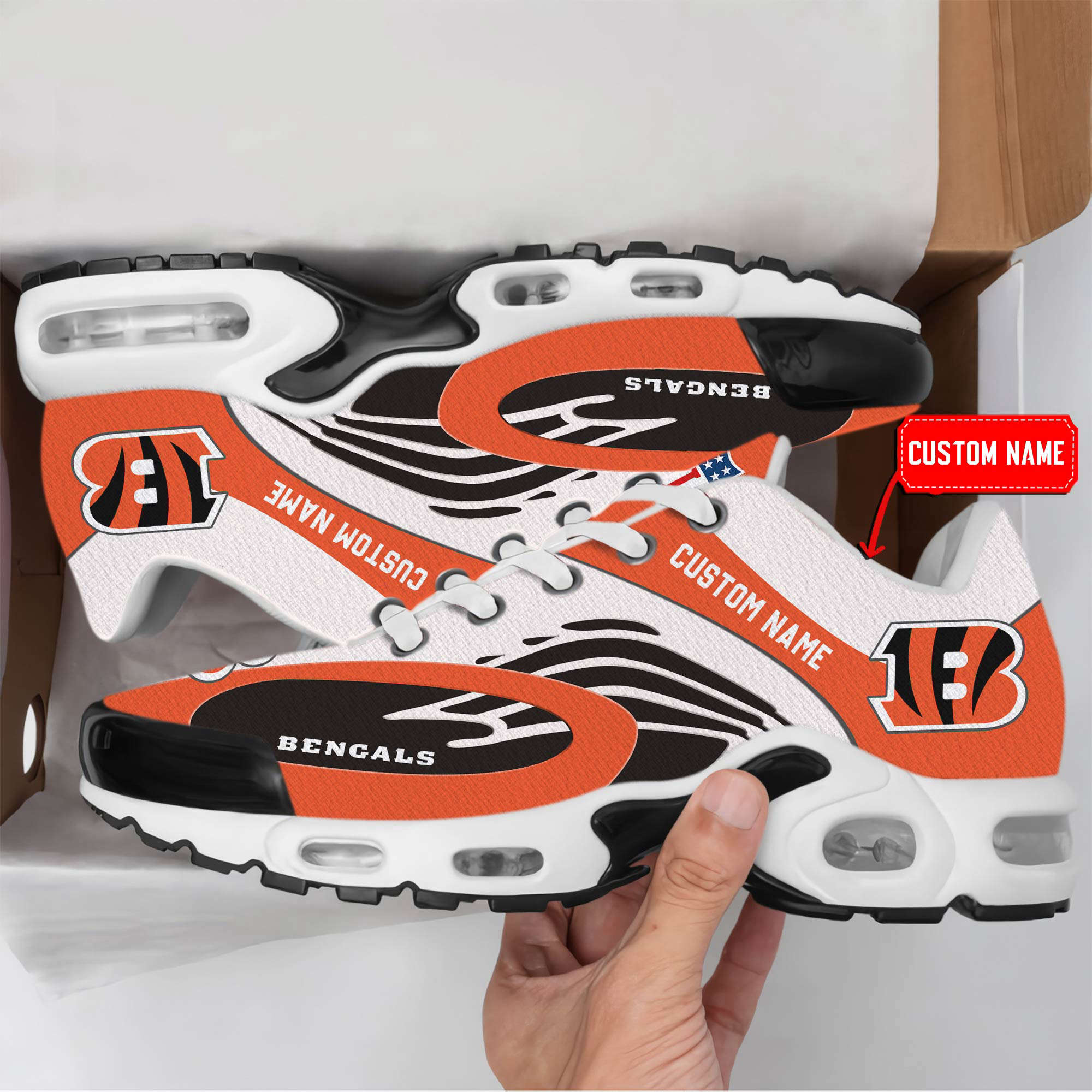 Cincinnati Bengals  Premium Air Max Plus Sport Sneakers 