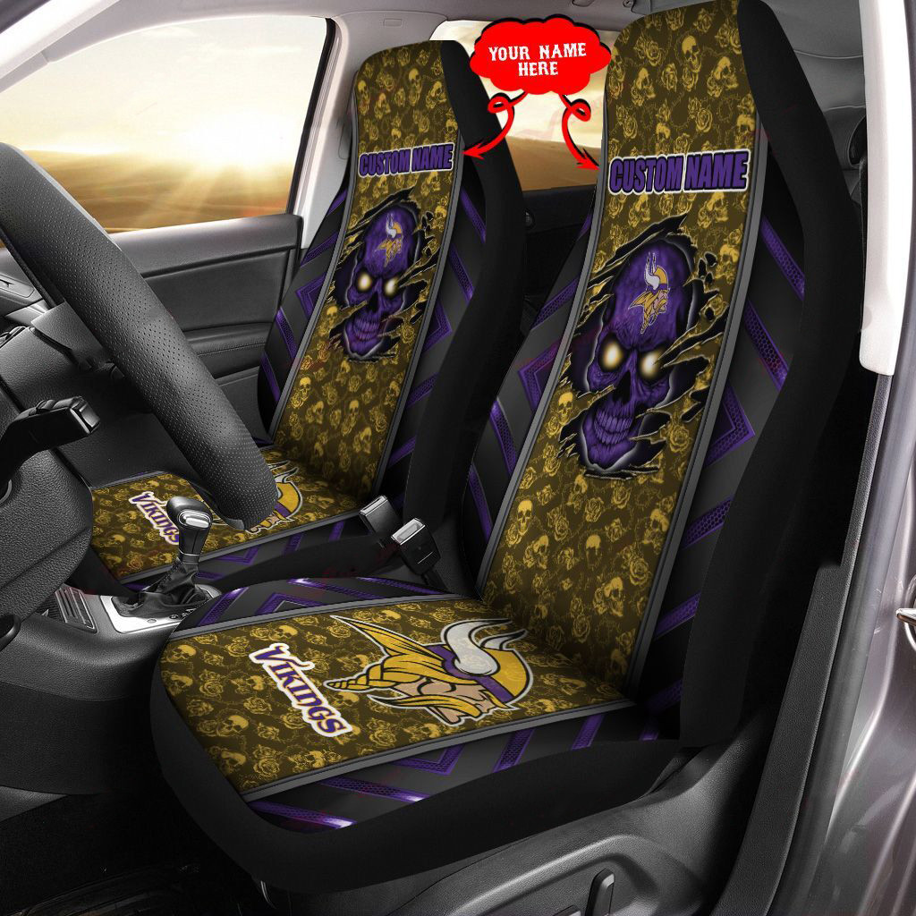 Minnesota Vikings Personalized Car Seat Covers BG458